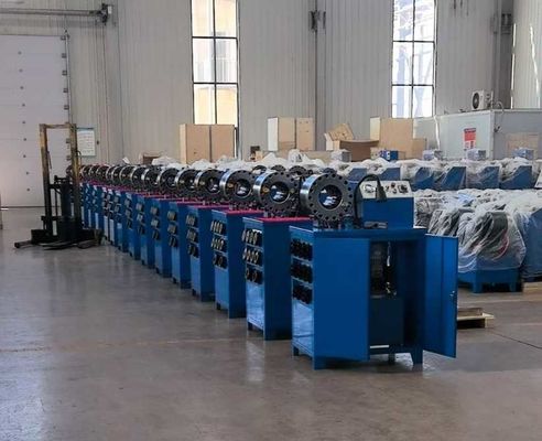 2 นิ้วสูง 10 ตัดยาง Hose Crimping เครื่องกับ 600T เครื่องกดแรง