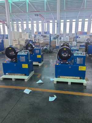 ราคาดี เครื่องอัดสายไฮดรอลิกขนาด 4 นิ้ว พร้อมระบบควบคุม PLC 16 ได ใช้งานได้ตั้งแต่ 6-102 มม. ออนไลน์