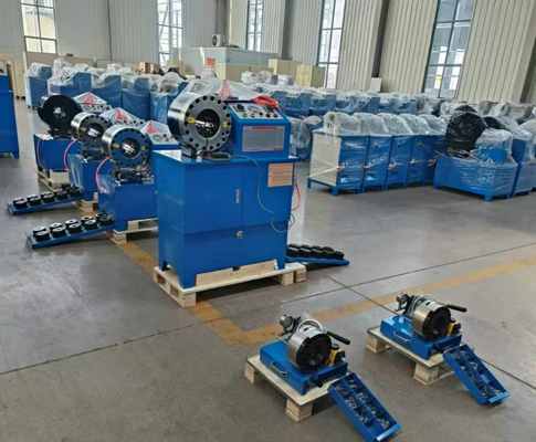 ราคาดี 2 Inch Hydraulic Hose Crimping Machine with Double Functions and 310kgs Net Weight for Efficient Hose Processing ออนไลน์