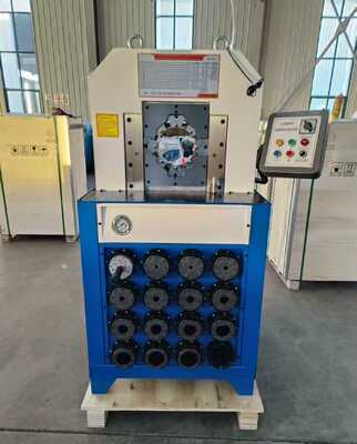 เครื่องอัดสายไฮดรอลิกควบคุมด้วยปุ่ม 3 นิ้ว 6-76 มม. พร้อมหัวอัด 15 แบบสำหรับการอัดสายที่มีประสิทธิภาพ