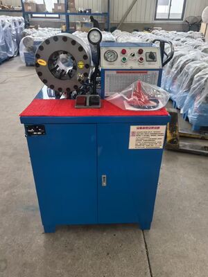 เครื่องย้ำท่อสายยางไฟฟ้า 2 นิ้ว พร้อมแรงย้ำ 600 ตัน ช่วง 6-51 มม. และแม่พิมพ์ถอดเปลี่ยนได้ 10 ชิ้น