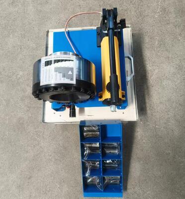 1 Inch Manual Hydraulic Hose Crimping Machine Crimping Range From 6mm To 25mm Blue Colour With 7 Dies For Hydraulic Applications With Different Pressure From 31.5 MpA To 60 Mpa As Client Demand