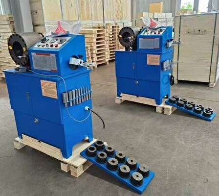 2 Inch From 6 To 51mm 10 Dies Hydraulic Hose Crimping Machine With Dual Functionality And Hose Skiving Machine 2 Functions Into One Machine Crimping/skiving For Robust Construction