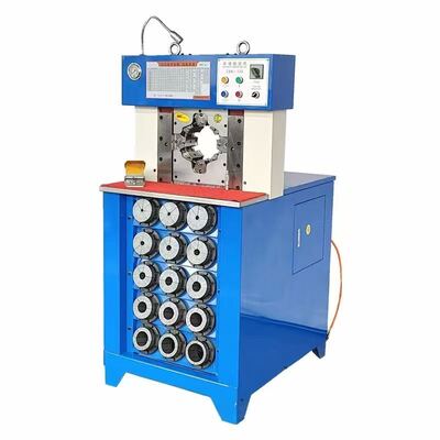 3 "รุ่นความหนาพิเศษ PLC ควบคุมเครื่องจีบท่อไฮดรอลิกพร้อมช่วงการจีบ 6-76 มม. สีดำแรงกดที่ใหญ่กว่าและ 165 มม. เปิดสูงสุด 15 แม่พิมพ์