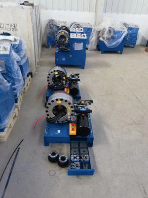 ราคาดี 12v 24v Mobile Hydraulic Hose Crimper 51mm ท่อเครื่องจีบท่อพร้อมชุด Die 10 ชุด ออนไลน์