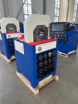 ราคาดี ระบบควบคุม PLC 5.5kw ประสิทธิภาพการทํางาน 300 ชิ้น / ชั่วโมง ด้วยการเปลี่ยนแบบเร็ว เครื่องมือ เครื่องกดเชือกไฮดรอลิก 7.5kw ประสิทธิภาพการทํางาน 800 ชิ้น / ชั่วโมง เครื่องกดเชือกไฮดรอลิก ออนไลน์