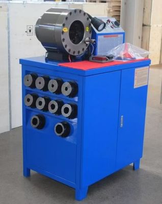 2 นิ้วสูง รุ่นสีน้ําเงิน 10 ตัด Hose Crimper / ยาง Hose Crimping Machine ผลงานที่น่าเชื่อถือได้กับแรง Crimping 600T