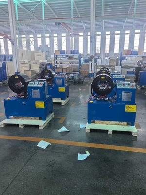 ราคาดี เครื่องอัดสายไฮดรอลิกขนาด 4 นิ้ว พร้อมระบบควบคุม PLC 16 ได ใช้งานได้ตั้งแต่ 6-102 มม. ออนไลน์