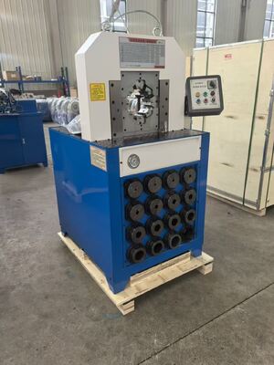 ราคาดี 3 Inch Hydraulic Hose Crimping Machine with 110V/220V/380V/415V Voltage and 1 Year Warranty in Blue/White or Custom Color ออนไลน์