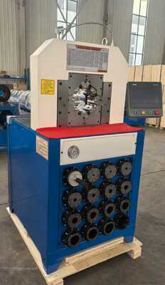 ราคาดี 3 นิ้ว 6-76 มิลลิเมตร PLC การควบคุมไฮดรอลิก Hose Crimping เครื่องกับ 15 เปลี่ยนแปลง Die สําหรับประสิทธิภาพสกัด Hose ออนไลน์