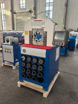 ราคาดี 3 นิ้ว 6-76 มิลลิเมตร ไฮดรอลิก Hose Crimping เครื่องกับ 15 ตําราและการเปลี่ยนแปลงเร็ว Mold สําหรับประสิทธิภาพ Hose การกด ออนไลน์