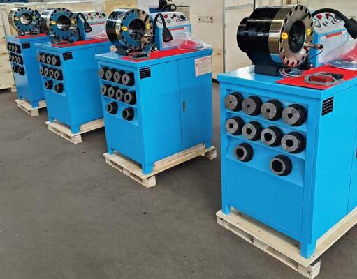 ราคาดี เครื่องจีบท่อยางรุ่นสูงกว่า 2 นิ้ว 600T ที่มีช่วง 6-51 มม. และแม่พิมพ์ที่เปลี่ยนได้ 10 อันสำหรับเครื่องย้ำสายไฮดรอลิก ออนไลน์