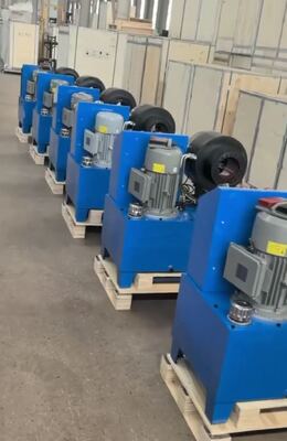 ราคาดี DX68 สีฟ้า 220v / 380v เครื่องตัดท่อไฮดรอลิกขนาด 2 นิ้วพร้อมช่วงการจีบ 6-51 มม. 10 แม่พิมพ์และประสิทธิภาพ 200 ชิ้นต่อชั่วโมง ออนไลน์